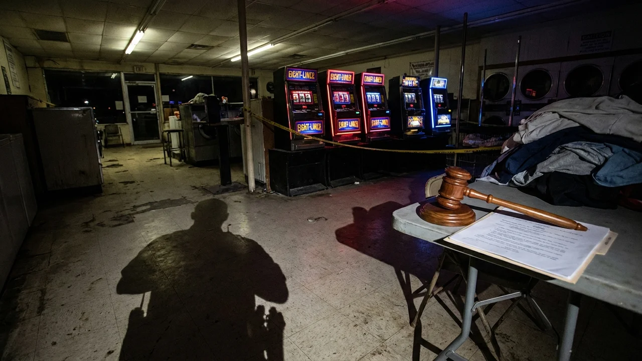 텍사스 히치콕 시장 구속, 세탁소에 숨어든 불법 도박 기기의 실상