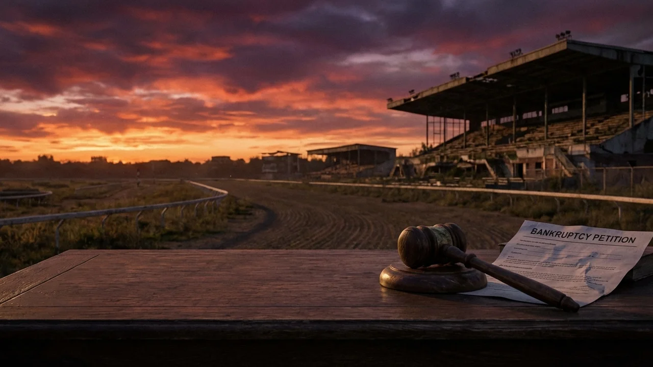 130년 역사의 호손 경마장 파산 신청, '레이시노' 전환 실패와 부채의 늪